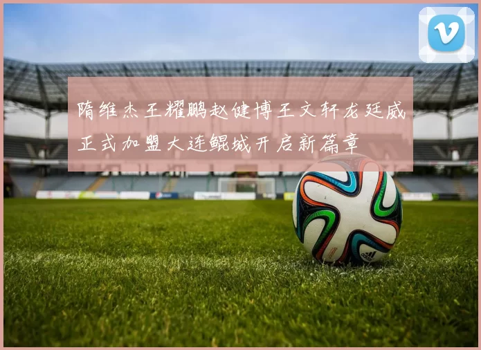 隋维杰王耀鹏赵健博王文轩龙廷威正式加盟大连鲲城开启新篇章