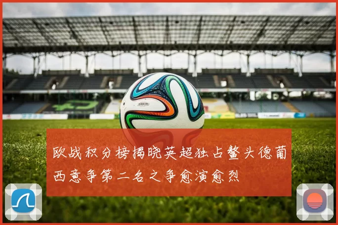 欧战积分榜揭晓英超独占鳌头德葡西意争第二名之争愈演愈烈