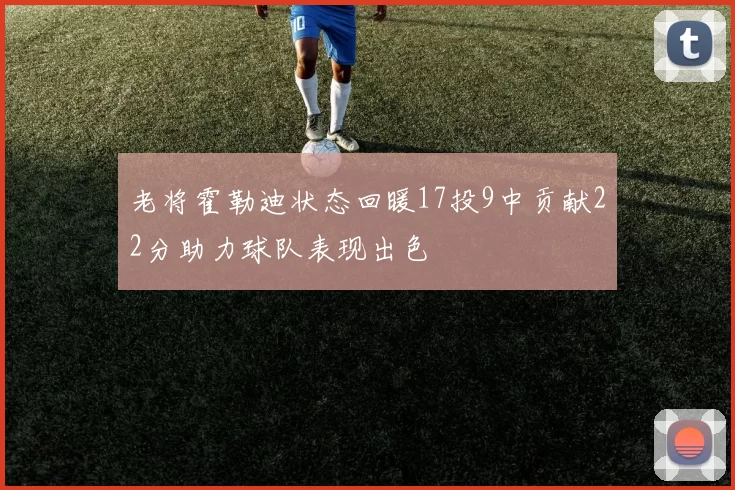 老将霍勒迪状态回暖17投9中贡献22分助力球队表现出色
